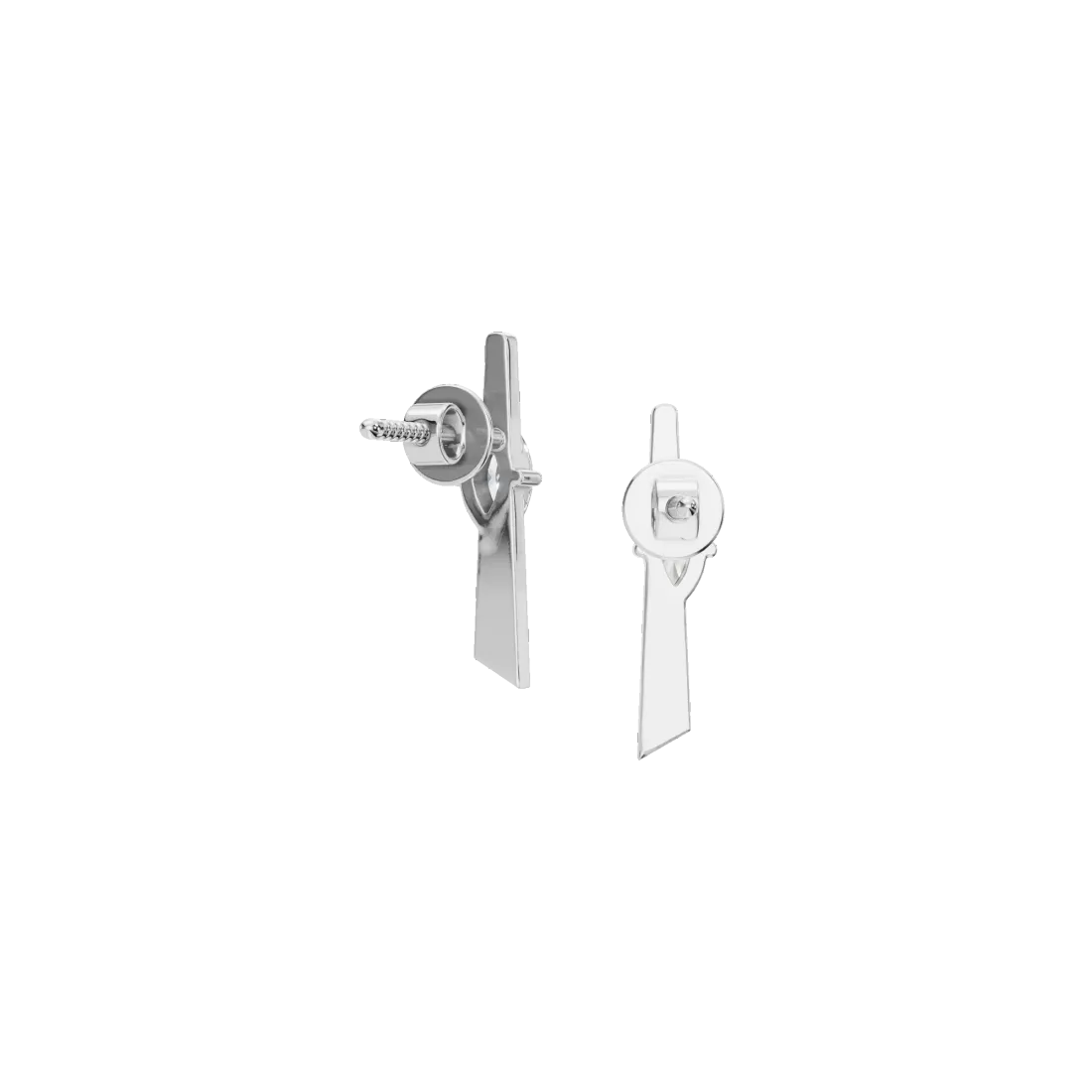 Vertical Marquise Diamond Stud Earrings