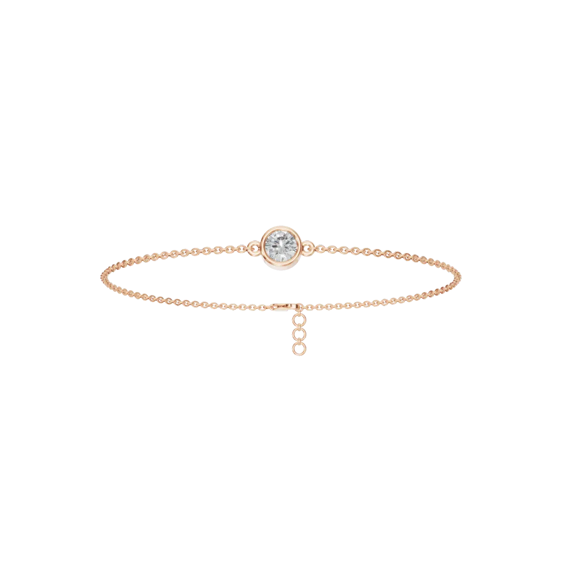 Round Diamond Chain Bracelet
