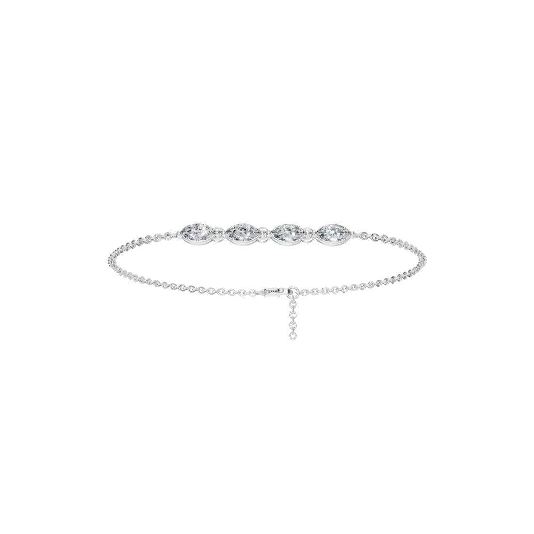 Marquise Four-Stone Diamond Bracelet