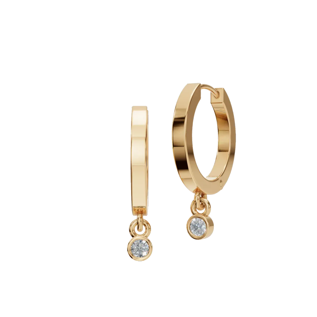 Dainty Diamond Drop Earrings