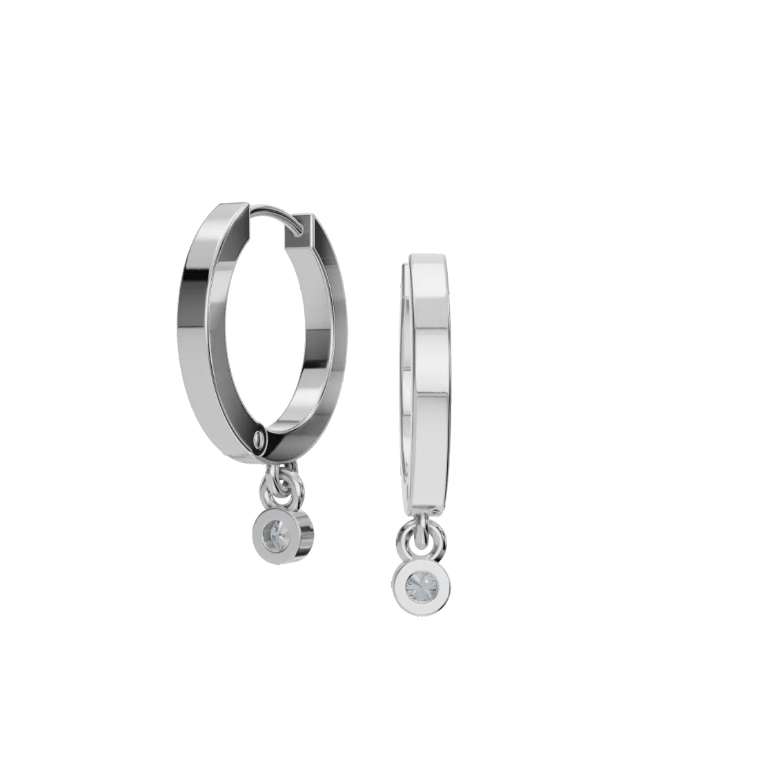 Dainty Diamond Drop Earrings