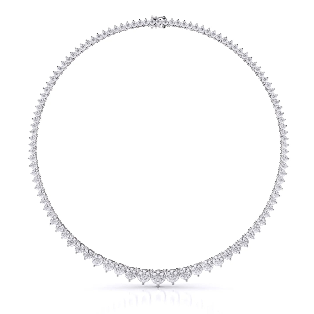 3-Prong Round Graduated Necklace